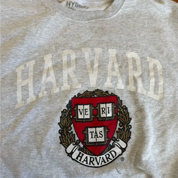 Vintage Harvard Light Gray Crewneck Sweatshirt - Picture 4 of 5